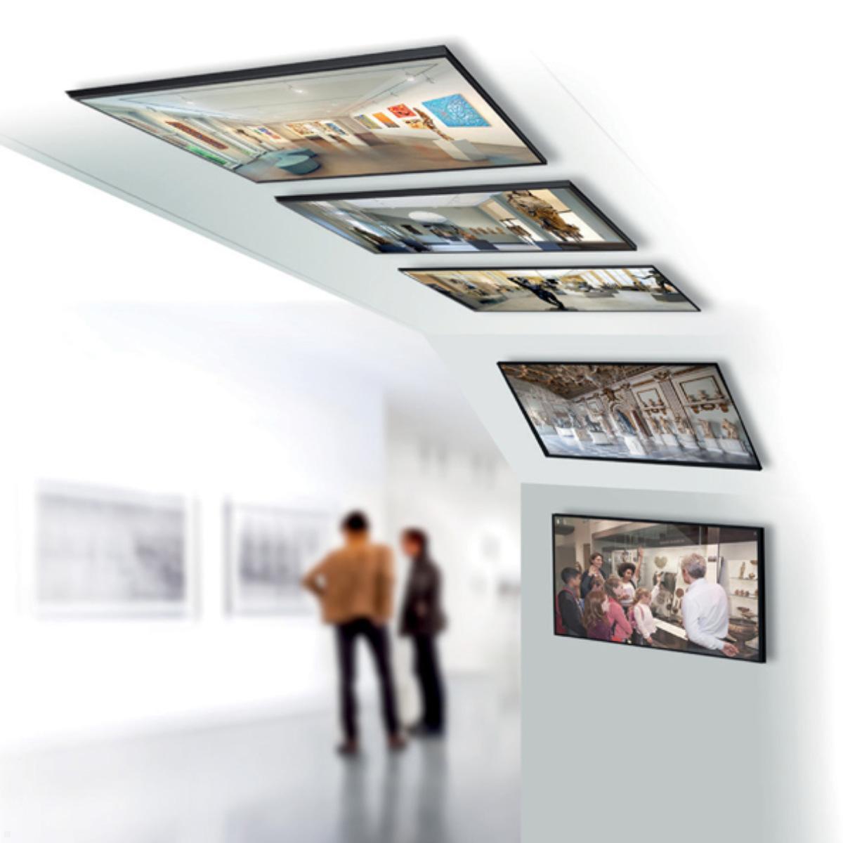 B-Tech BT7555/B Monitorhalterung parallel zur Decke bis 65Zoll 50kg, schwarz Anwendungsbeispiel