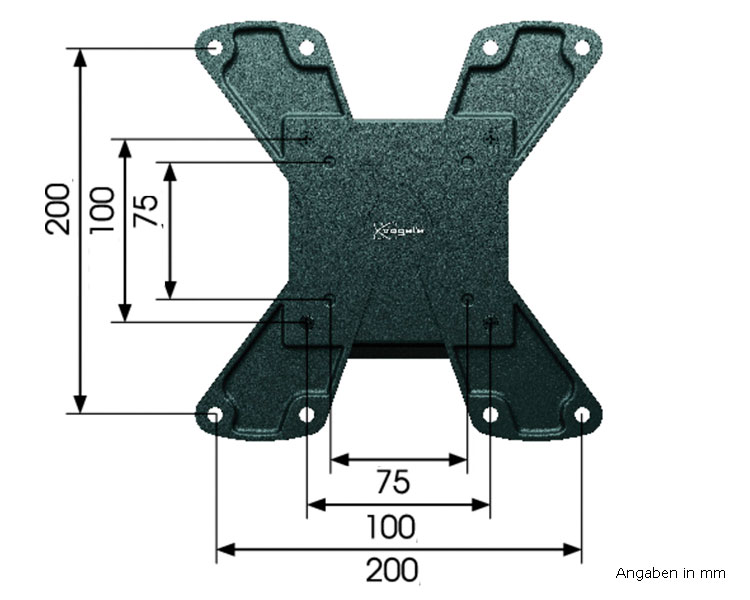 Vogels TV Wandhalterung WALL 1115, schwarz
