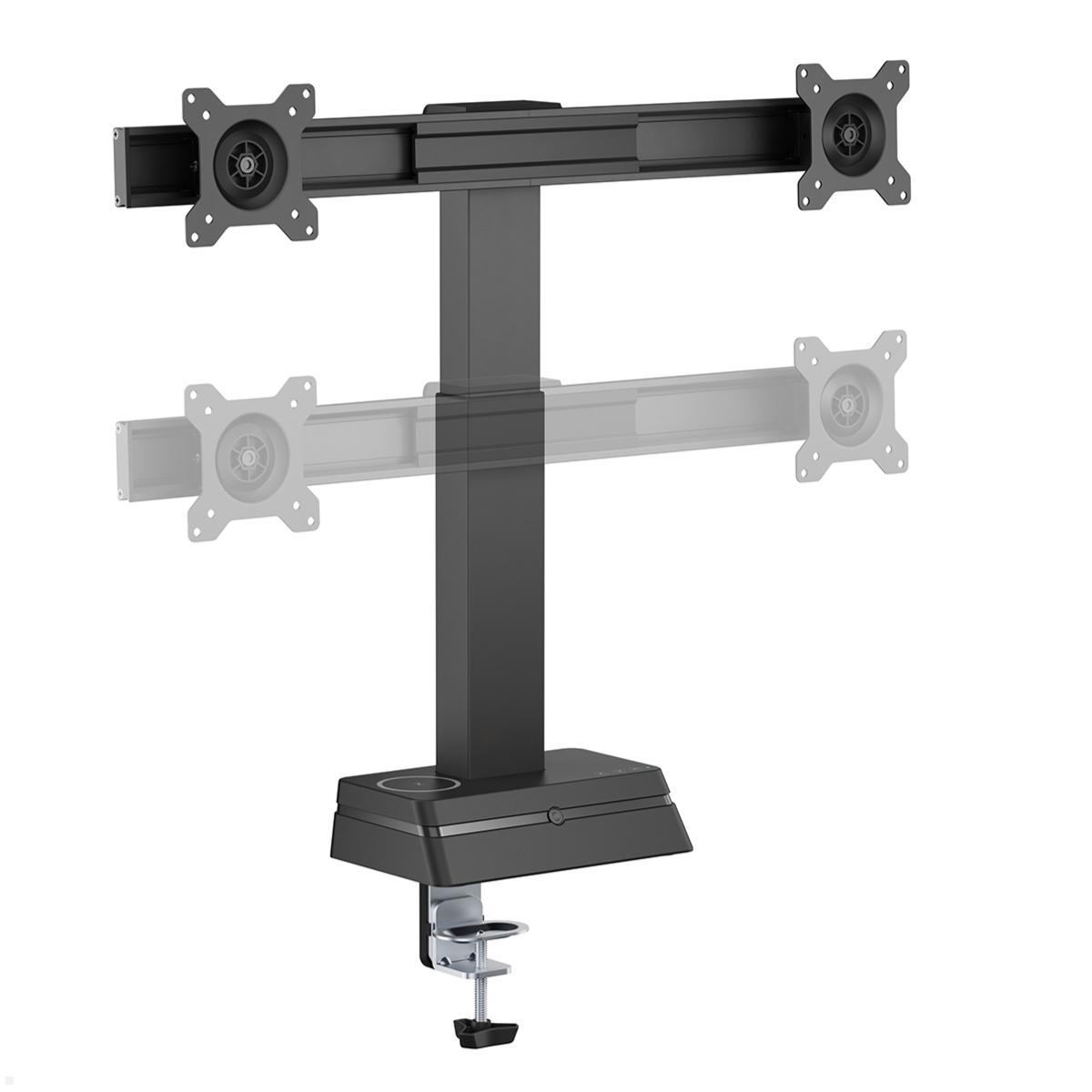 MonLines MTH021B dual Monitor Tischhalterung elektrisch 17 - 27 Zoll, schwarz, höhenverstellbar MonLines MTH021B dual Monitor Tischhalterung elektrisch 17 - 27 Zoll, schwarz, höhenverstellbar