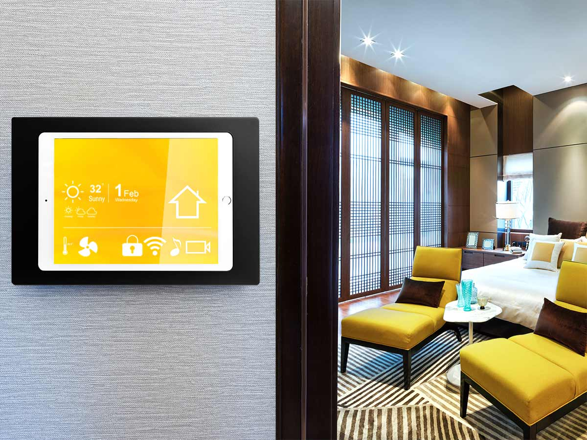 TabLines TWH020B Tablet Wandhalterung für Apple iPad 9.7 Zoll, schwarz Anwendung Hotel TabLines TWH020B Tablet Wandhalterung für Apple iPad 9.7 Zoll, schwarz Anwendung Hotel