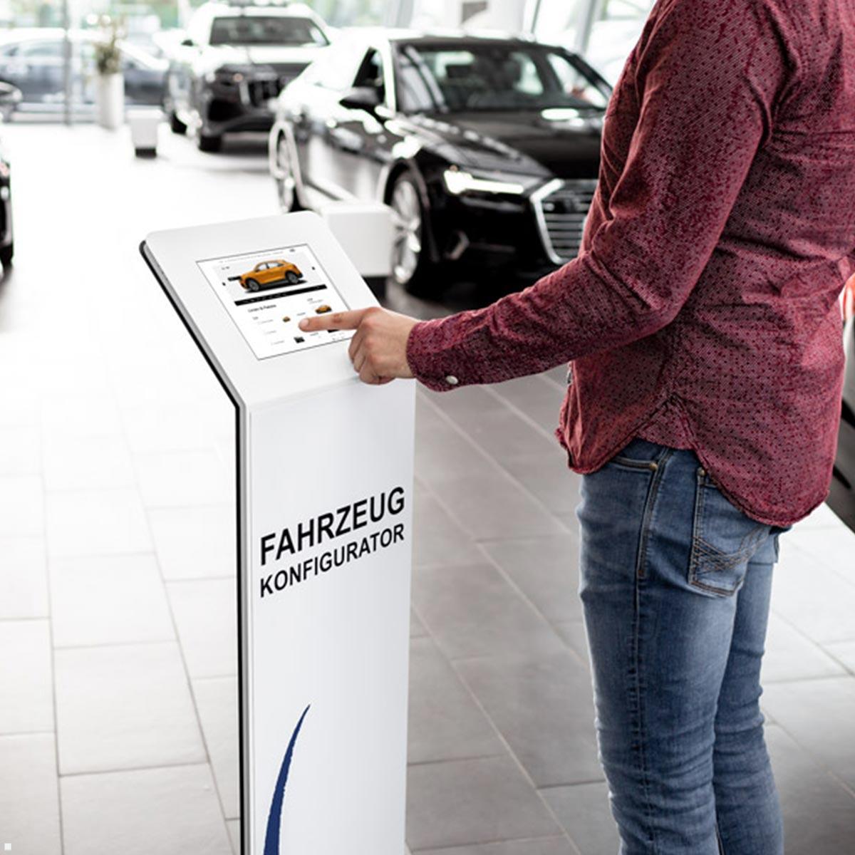 TabLines TBS137 Design Tabletständer hoch für Apple iPad Air 11 M2 Service Autohaus TabLines TBS137 Design Tabletständer hoch für Apple iPad Air 11 M2 Service Autohaus