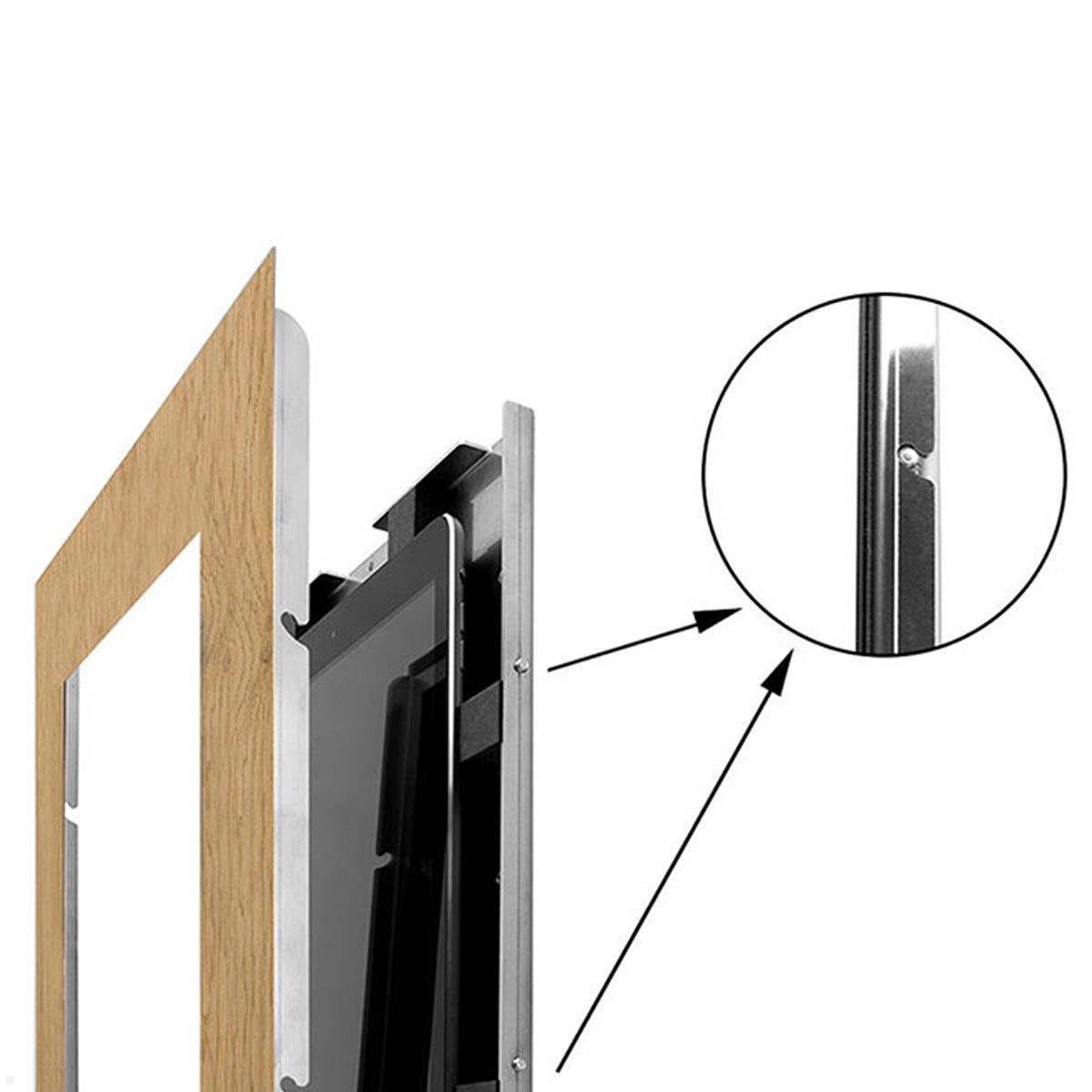 TabLines TWE087O Tablet Wandeinbau für Apple iPad 10.2 (7./8./9. Gen.), Eiche, einfaches Einhängen TabLines TWE087O Tablet Wandeinbau für Apple iPad 10.2 (7./8./9. Gen.), Eiche, einfaches Einhängen