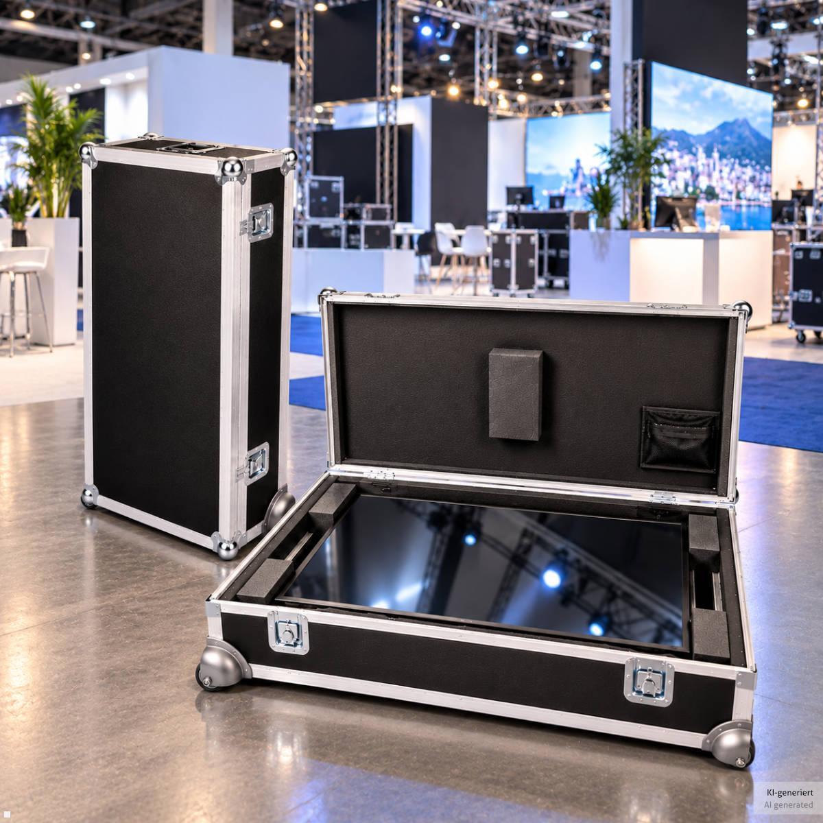 MonLines MTK049B Display Transportkoffer 49 Zoll, Bildschirm Transportkoffer Messe Event