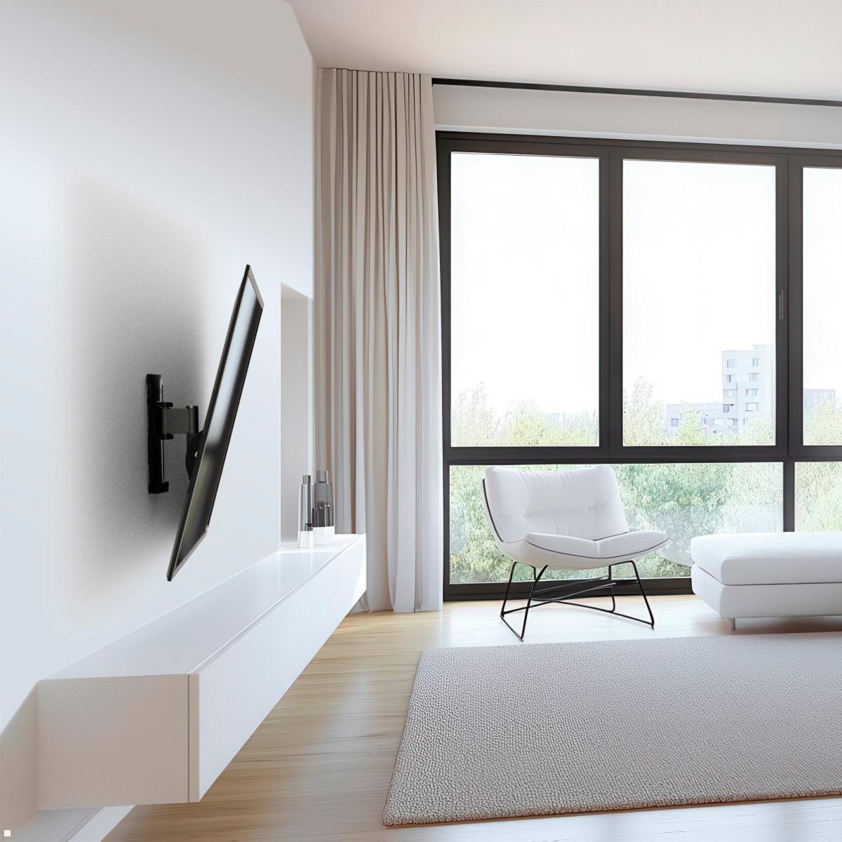 Erard WAM XXLTW3 neigbare, schwenkbare TV Wandhalterung 40 - 100 Zoll Anwendungsbeispiel