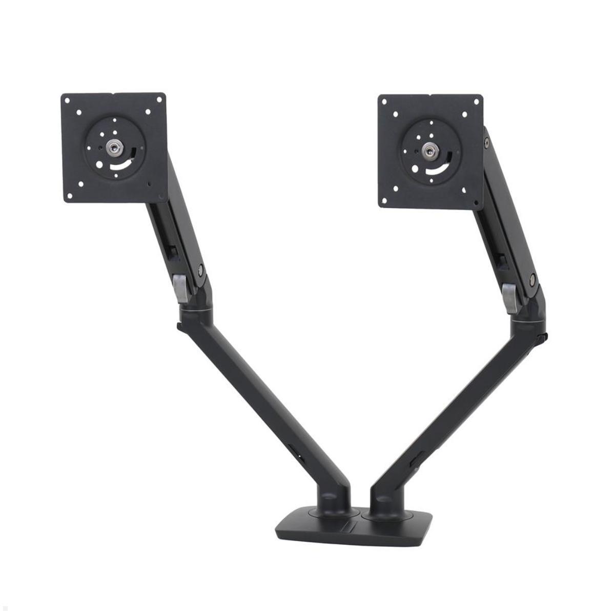 Ergotron MXV Dual Monitor Tisch Halterung bis 24Zoll Vorderansicht