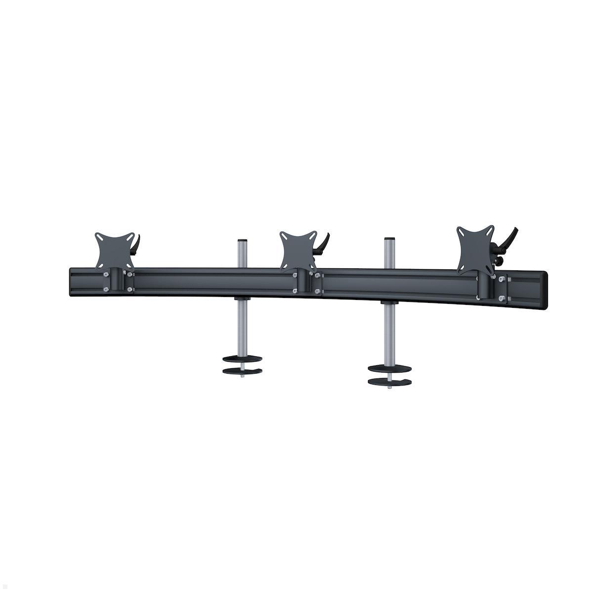 MonLines MTH294B Para 3er Monitor Tischhalter Einbau OA bis 32 Zoll, schwarz MonLines MTH294B Para 3er Monitor Tischhalter Einbau OA bis 32 Zoll, schwarz