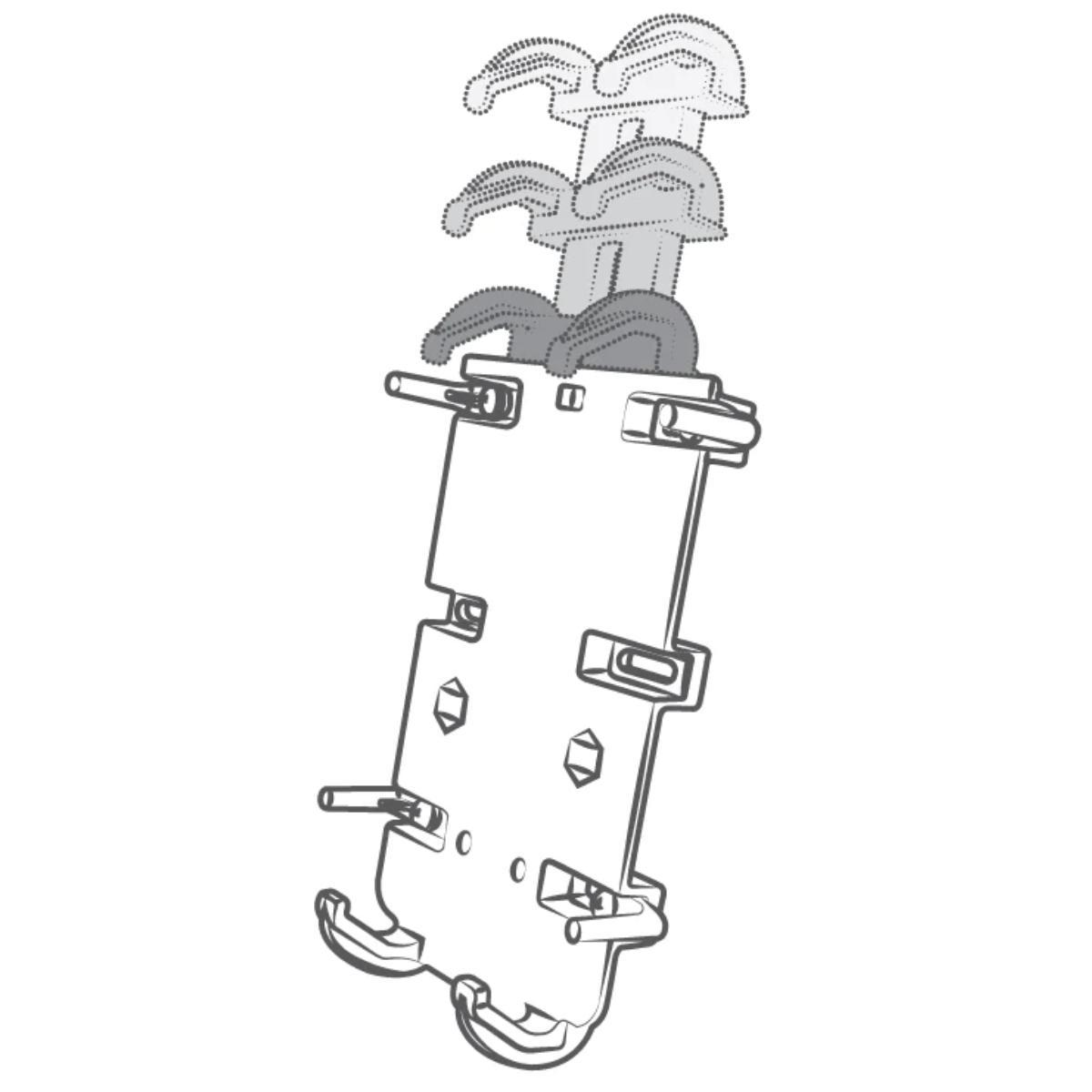 RAM Mounts Quick-Grip™ universal Halter für Smartphones, B-Kugel (RAM-HOL-PD4-238AU) höhenverstellbar RAM Mounts Quick-Grip™ universal Halter für Smartphones, B-Kugel (RAM-HOL-PD4-238AU) höhenverstellbar