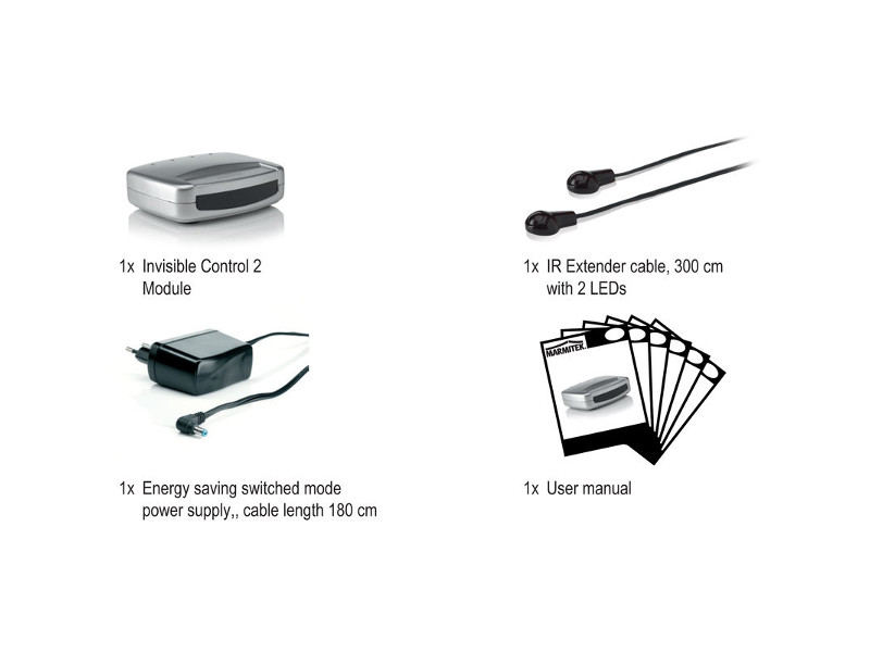 Marmitek Invisible Control 2 IR- Fernbedienungsverlängerung Lieferumfang Marmitek Invisible Control 2 IR- Fernbedienungsverlängerung Lieferumfang