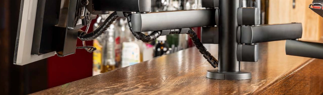 Through-table attachment