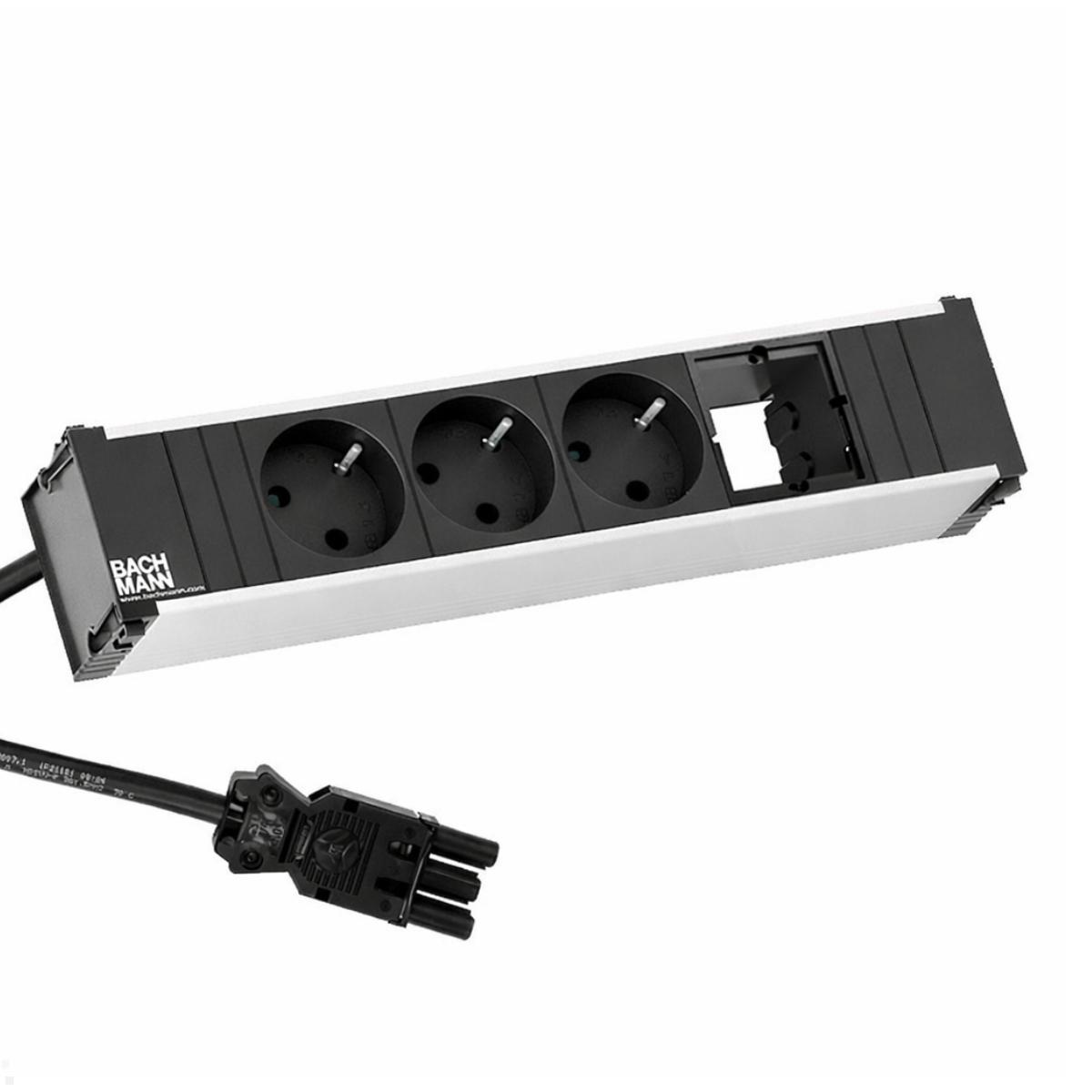 Bachmann CONI Modulträger 4-fach 3x Steckdose, 1x CM (912.028)