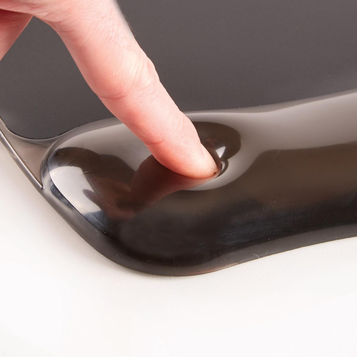 Fellowes Mauspad Crystals Gel mit Handgelenkauflage, Detailansicht Material