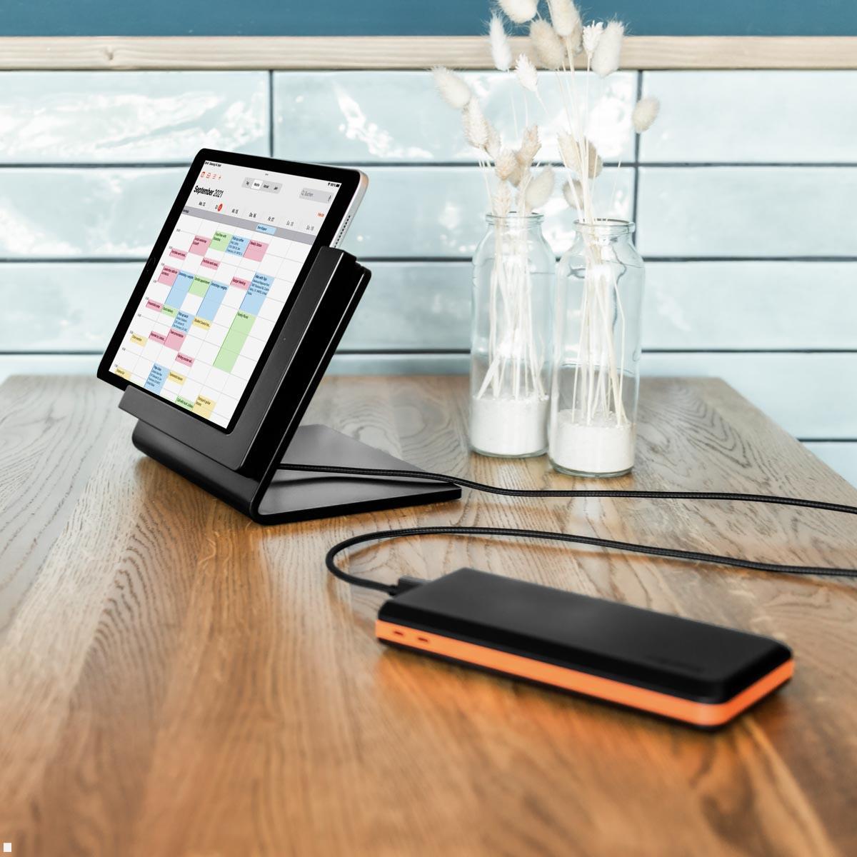 TabLines TTP004S Tabletständer Tisch Plug für Samsung A8 10.5 (2022), Abb. ähnlich, mit Powerbank (nicht enthalten) TabLines TTP004S Tabletständer Tisch Plug für Samsung A8 10.5 (2022), Abb. ähnlich, mit Powerbank (nicht enthalten)