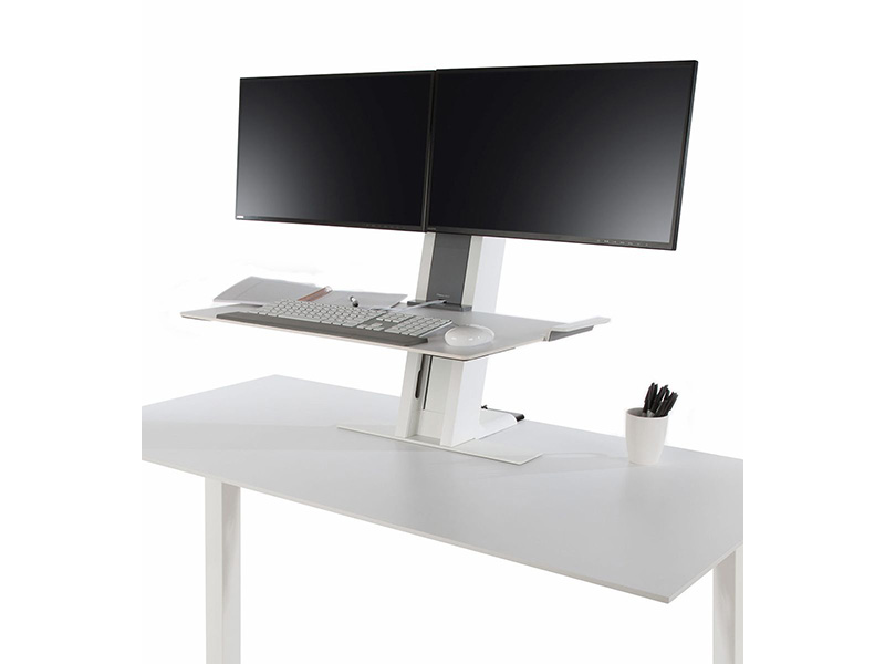 Humanscale QuickStand QSBC30 Monitorständer für 2 Monitore, schwarz   Humanscale QuickStand QSBC30 Monitorständer für 2 Monitore, schwarz