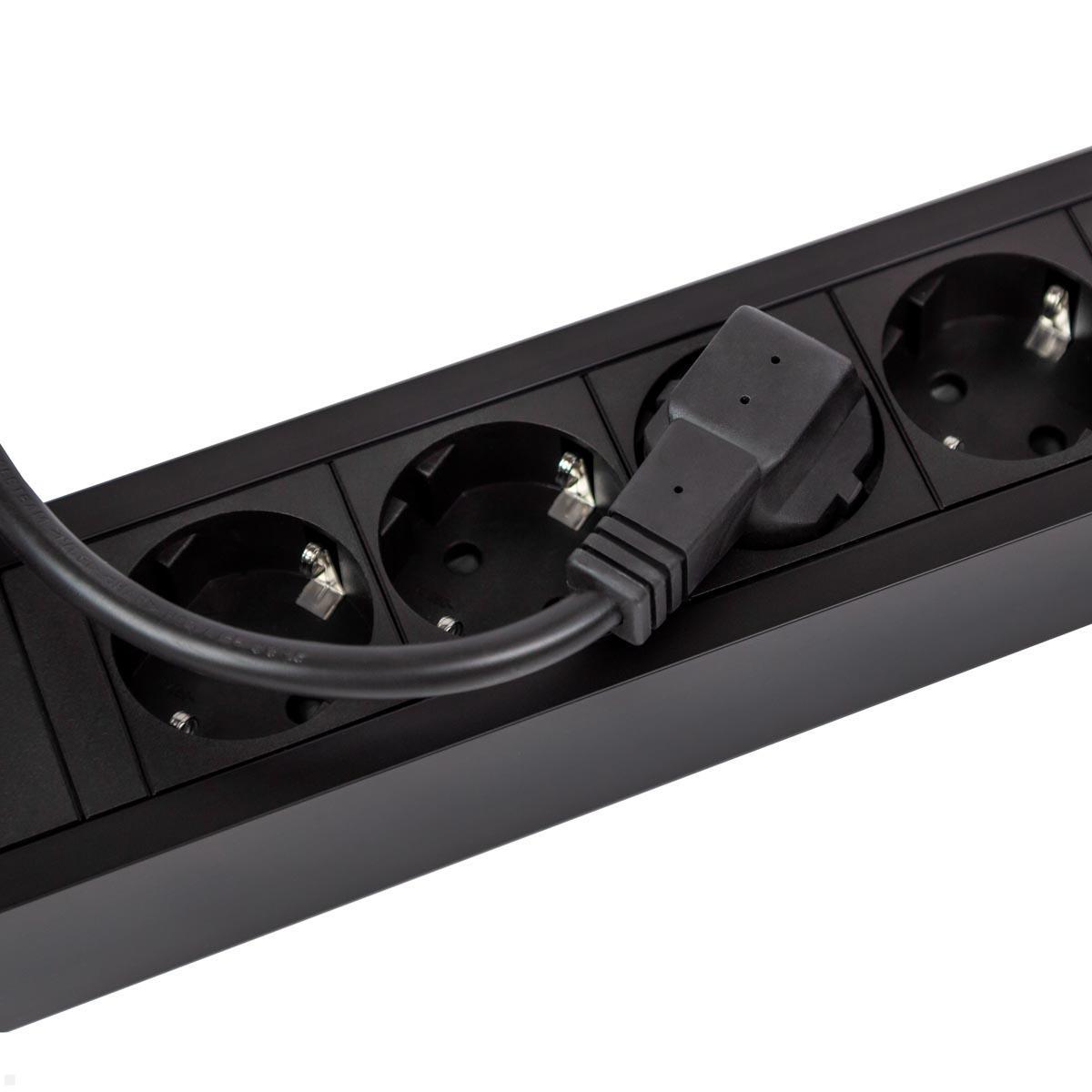 Bachmann PRIMO 2 6-fach Steckdosenleiste CEE7/3, 1xFI, 2m Zuleitung mit Winkelstecker