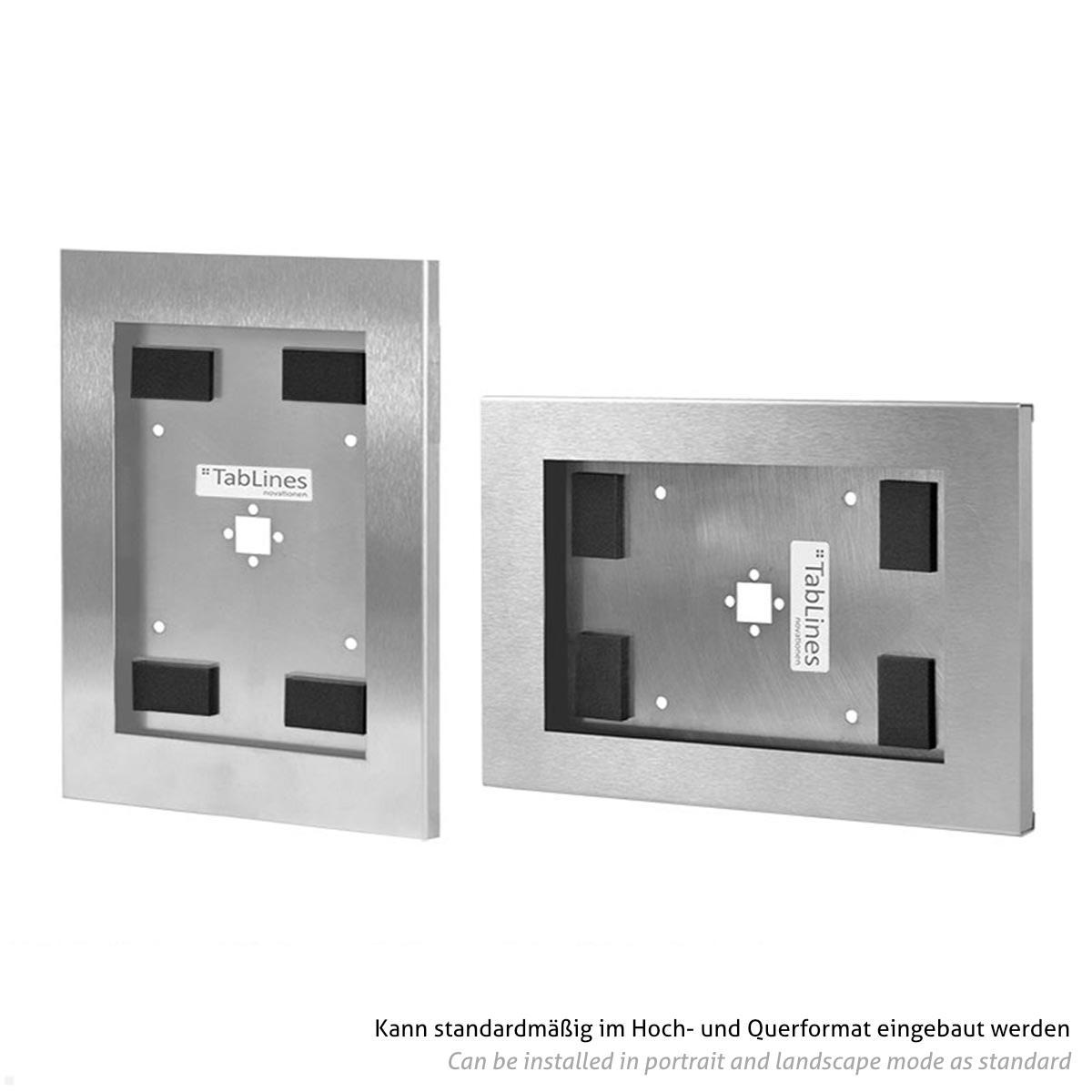 TabLines TSG085E Tablet Schutzgehäuse für Samsung Tab A8 10.5 (2022), Edelstahl Quer- und Hochformat TabLines TSG085E Tablet Schutzgehäuse für Samsung Tab A8 10.5 (2022), Edelstahl Quer- und Hochformat