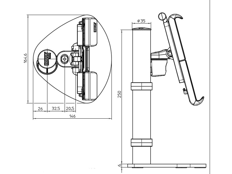 Novus MY Point 910+3099+000 Standfuss Zeichnung