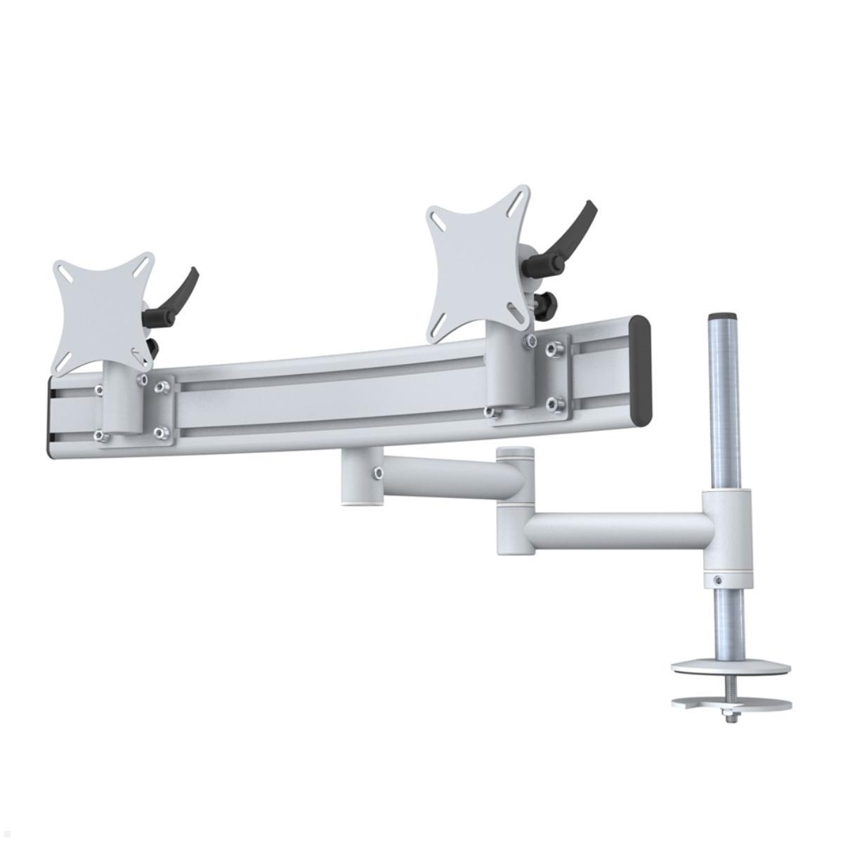 MonLines MTH309G TFT-Vario Tischhalterung für 2 Monitore Durchschraub mit Para System, grau MonLines MTH309G TFT-Vario Tischhalterung für 2 Monitore Durchschraub mit Para System, grau