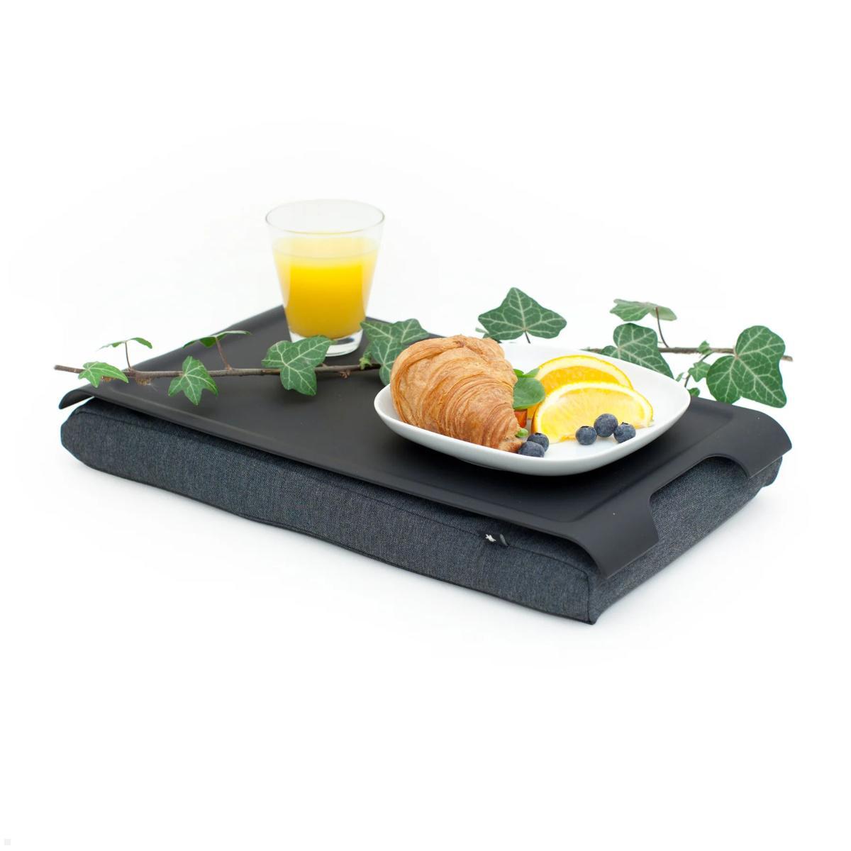 Bosign Laptop Knietablett Mini Laptray Rutschfest, Schwarz, Servietablett