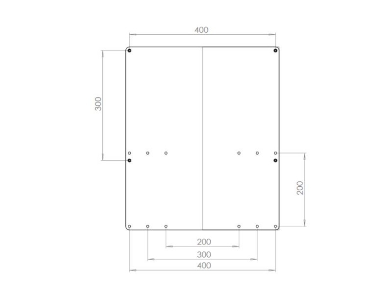 MonLines V011W VESA Adapter LG OLED G6, E6, C6, B6 weiß Maße MonLines V011W VESA Adapter LG OLED G6, E6, C6, B6 weiß Maße