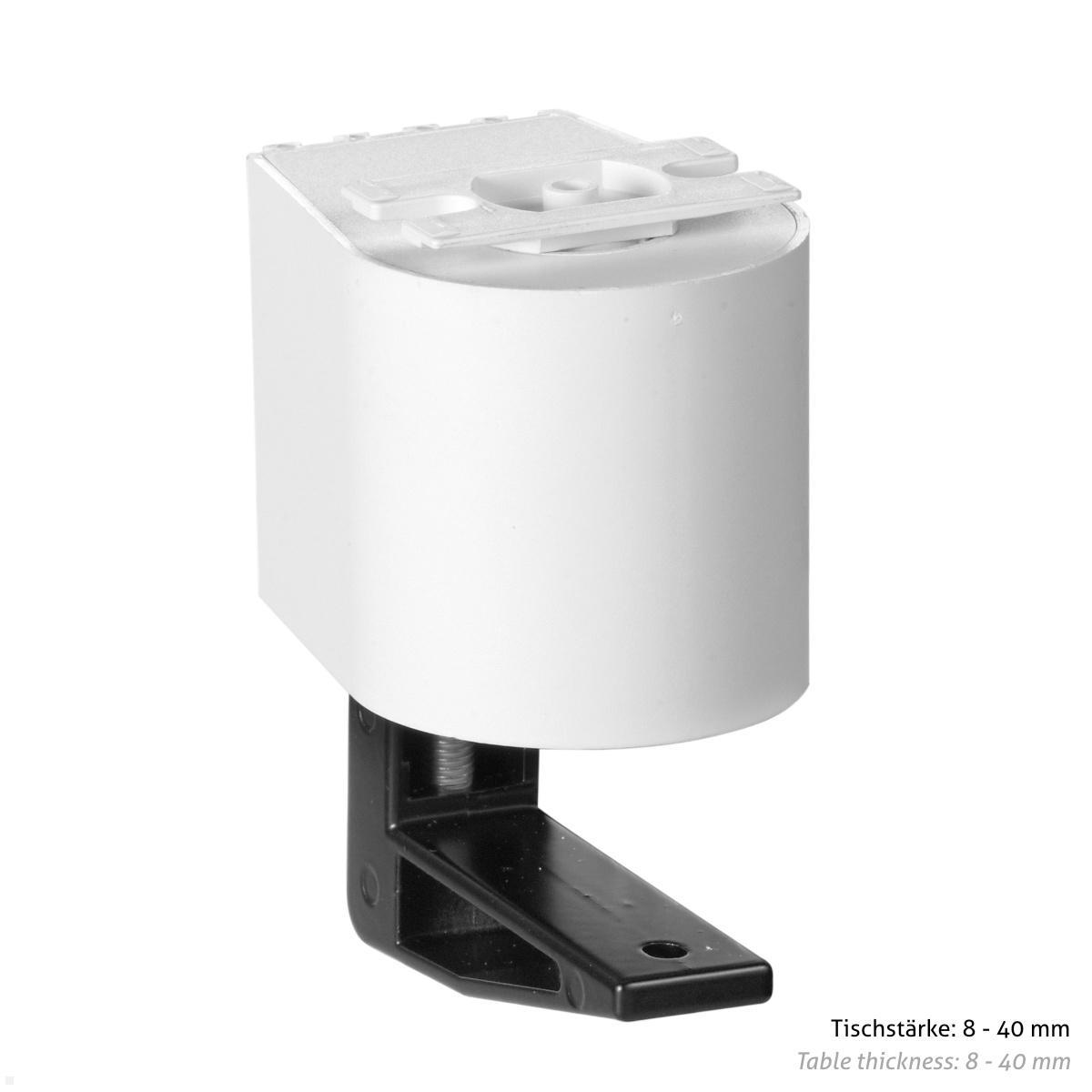 EVOline Zubehör Befestigungszwinge für Dock 8 - 40 mm, weiß EVOline Zubehör Befestigungszwinge für Dock 8 - 40 mm, weiß