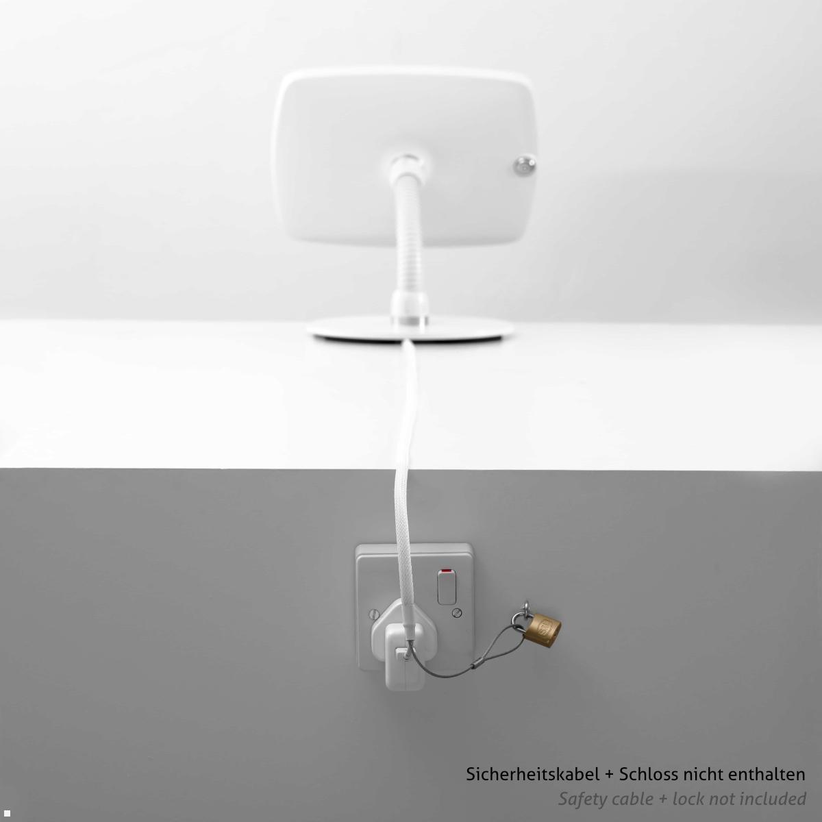Bouncepad COUNTER FLEX Tischständer Apple iPad 10.9 (10. Gen.), weiß, Sicherheitskabel Bouncepad COUNTER FLEX Tischständer Apple iPad 10.9 (10. Gen.), weiß, Sicherheitskabel