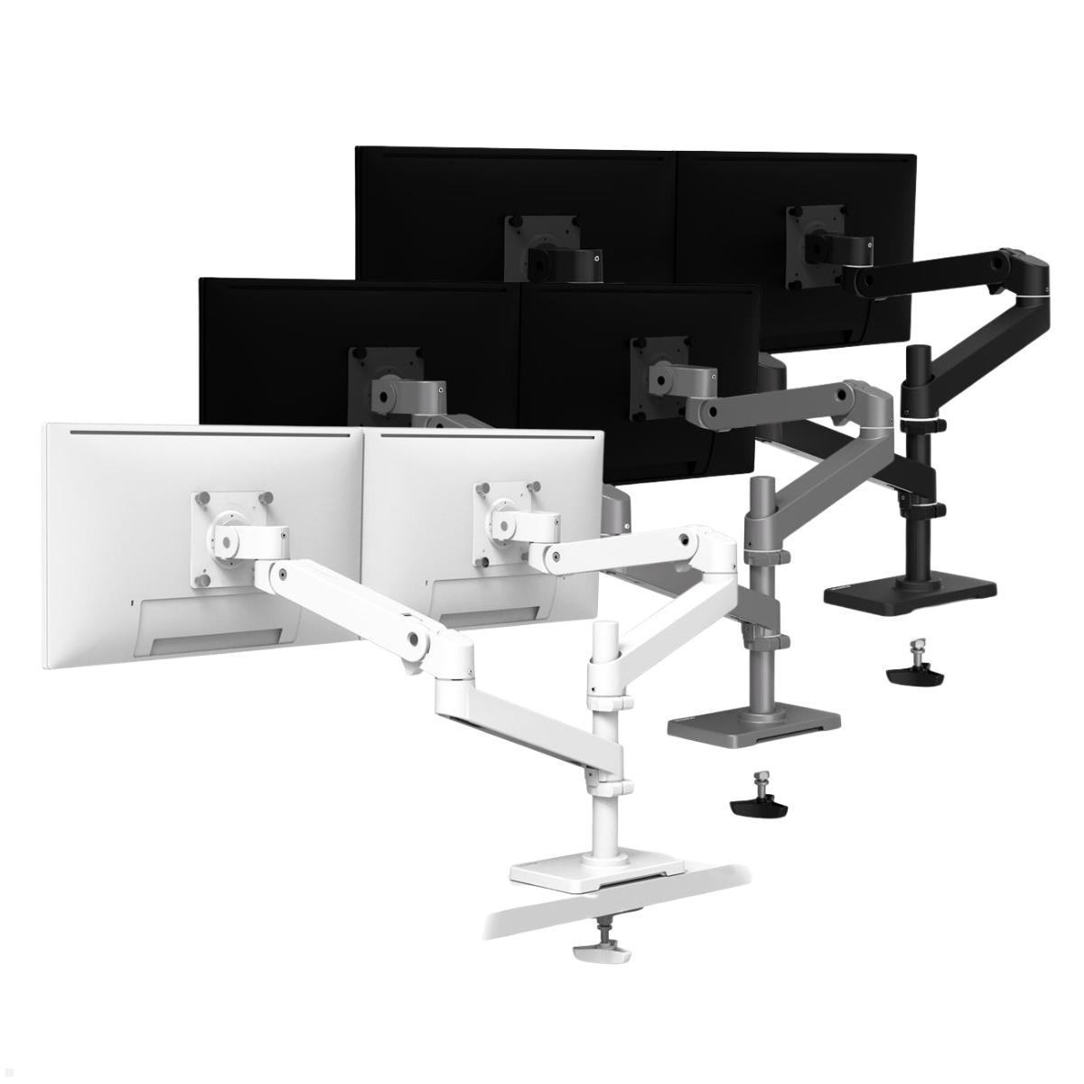 Ergotron LX Pro dual Monitorhalterung Durchtisch, hohe Säule