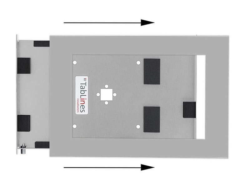 TabLines TSG017S Tablet Schutzgehäuse für Samsung Tab 4 7.0, silber Vorderansicht TabLines TSG017S Tablet Schutzgehäuse für Samsung Tab 4 7.0, silber Vorderansicht