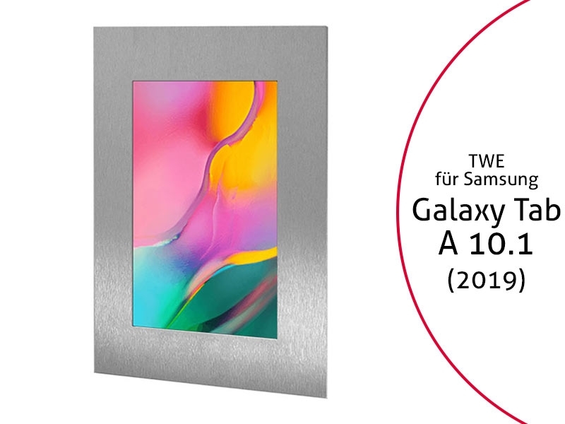 TabLines TWE079E Tablet Wandeinbau für Samsung Galaxy Tab A 10.1 (2019), Edelstahl TabLines TWE079E Tablet Wandeinbau für Samsung Galaxy Tab A 10.1 (2019), Edelstahl