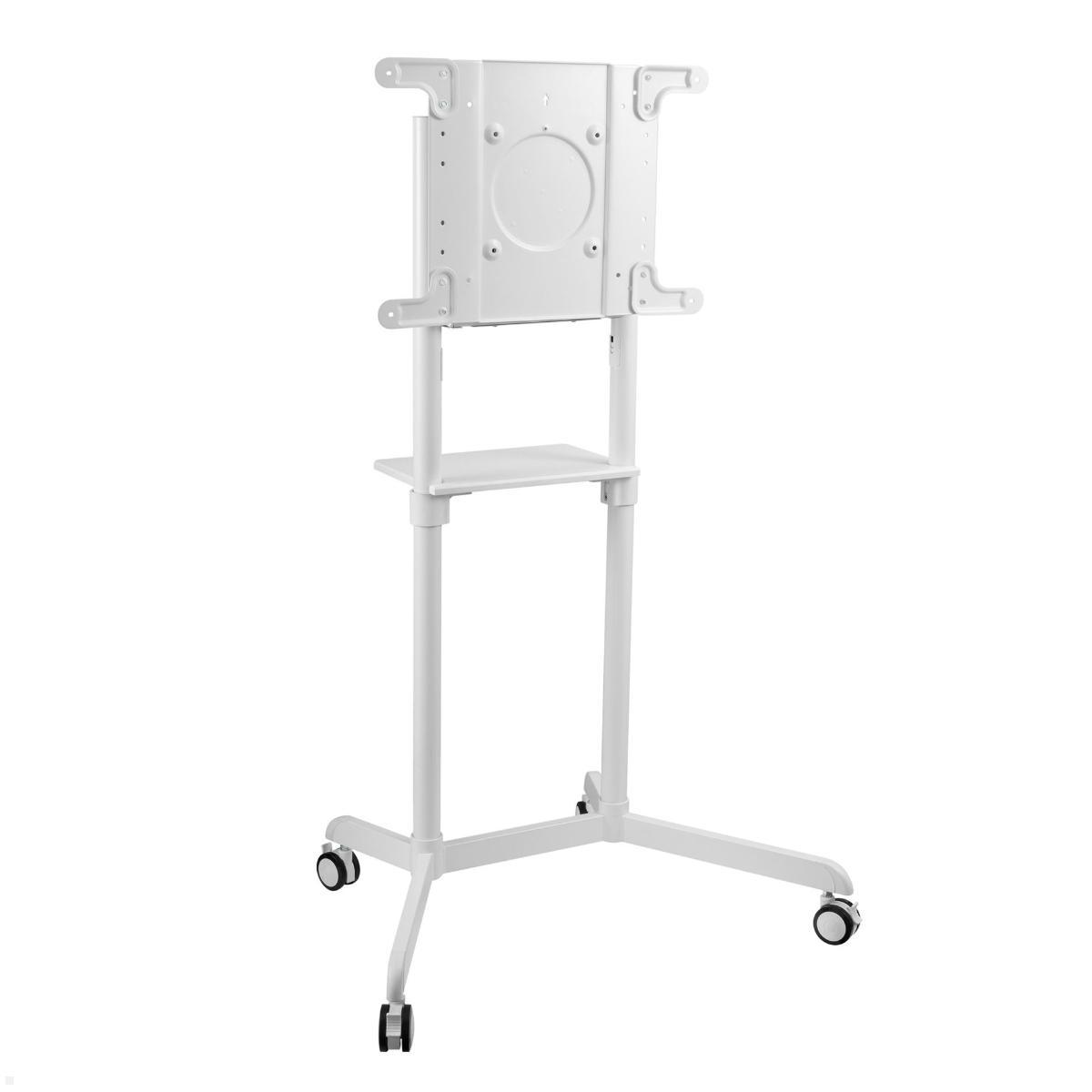 PureMounts PM-CART-80W TV Ständer mit Rollen bis 80 Zoll, weiß Pivot Funktion PureMounts PM-CART-80W TV Ständer mit Rollen bis 80 Zoll, weiß Pivot Funktion