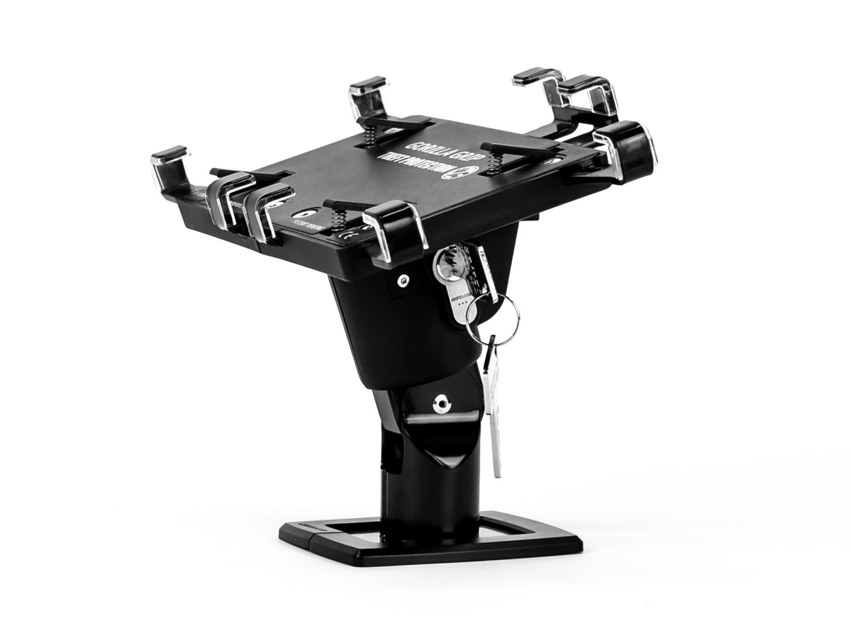 Gripzo Tablet Tisch Halterung XL abschließbar 12-13 Zoll DS, schwarz Abschließbar Gripzo Tablet Tisch Halterung XL abschließbar 12-13 Zoll DS, schwarz Abschließbar