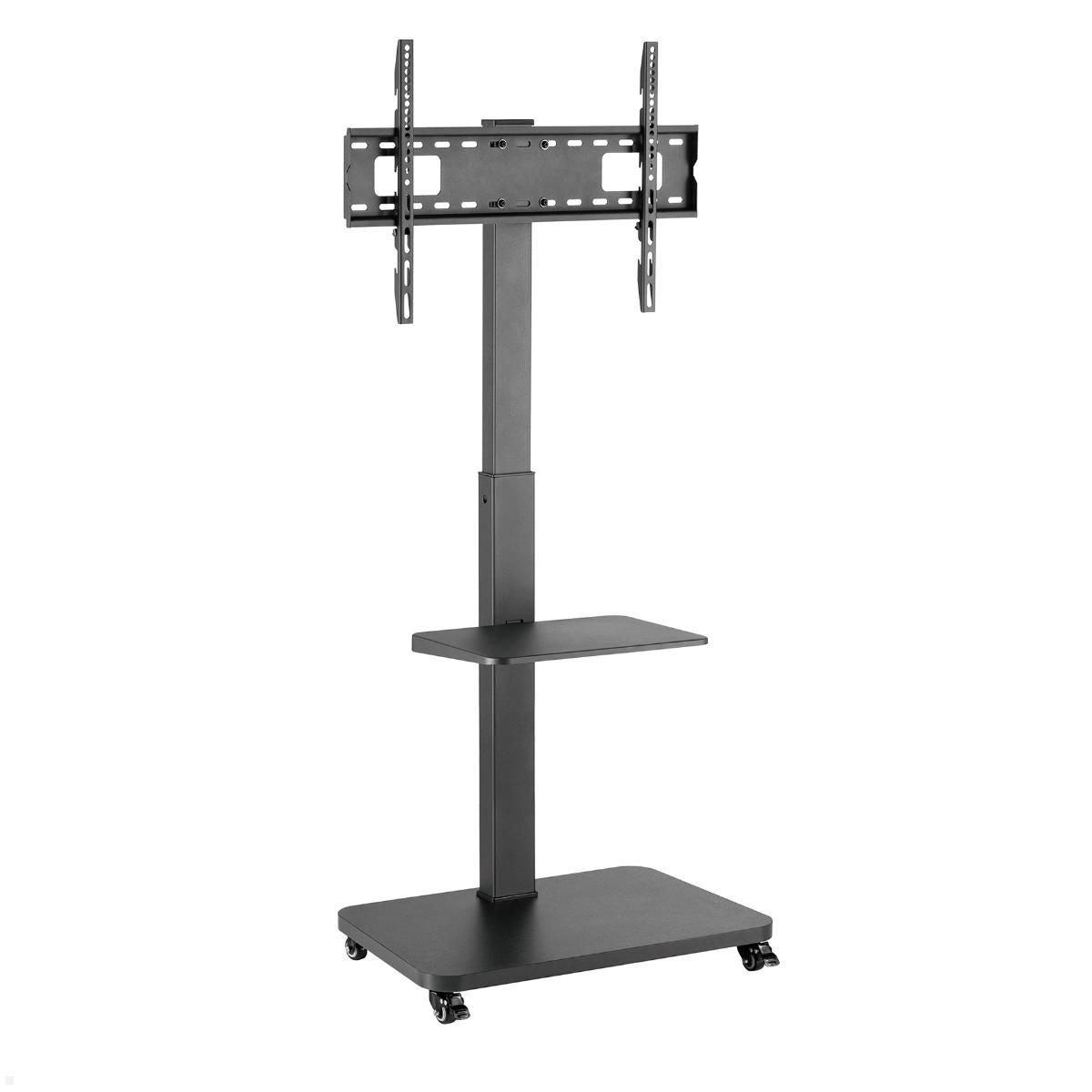 MonLines MBS011B TV Ständer auf Rollen mit Ablage bis 75 Zoll, schwarz MonLines MBS011B TV Ständer auf Rollen mit Ablage bis 75 Zoll, schwarz