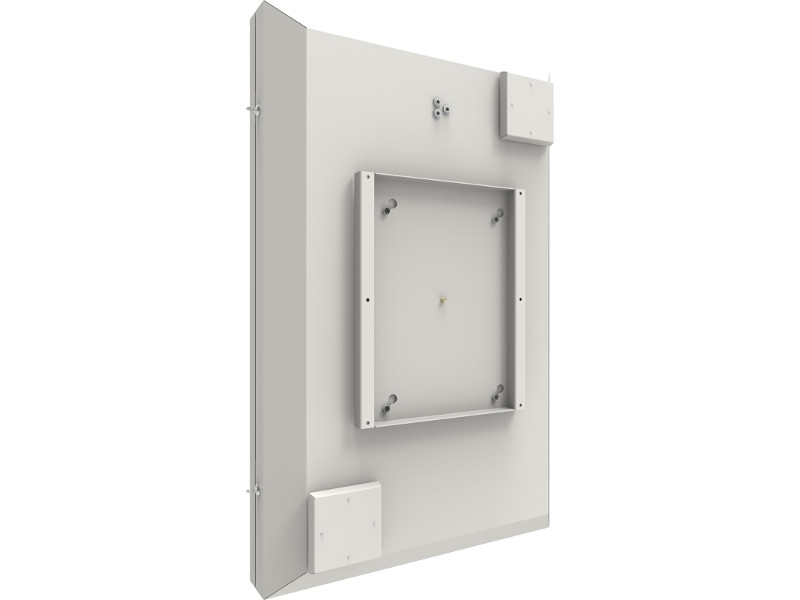 SmartMetals Outdoor Gehäuse Wandhalter für Display 46 Zoll Hochformat back