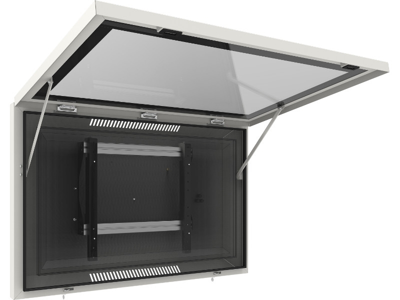 SmartMetals Indoor Gehäuse Wandhalter für Display 65 Zoll Querformat Servicezugang