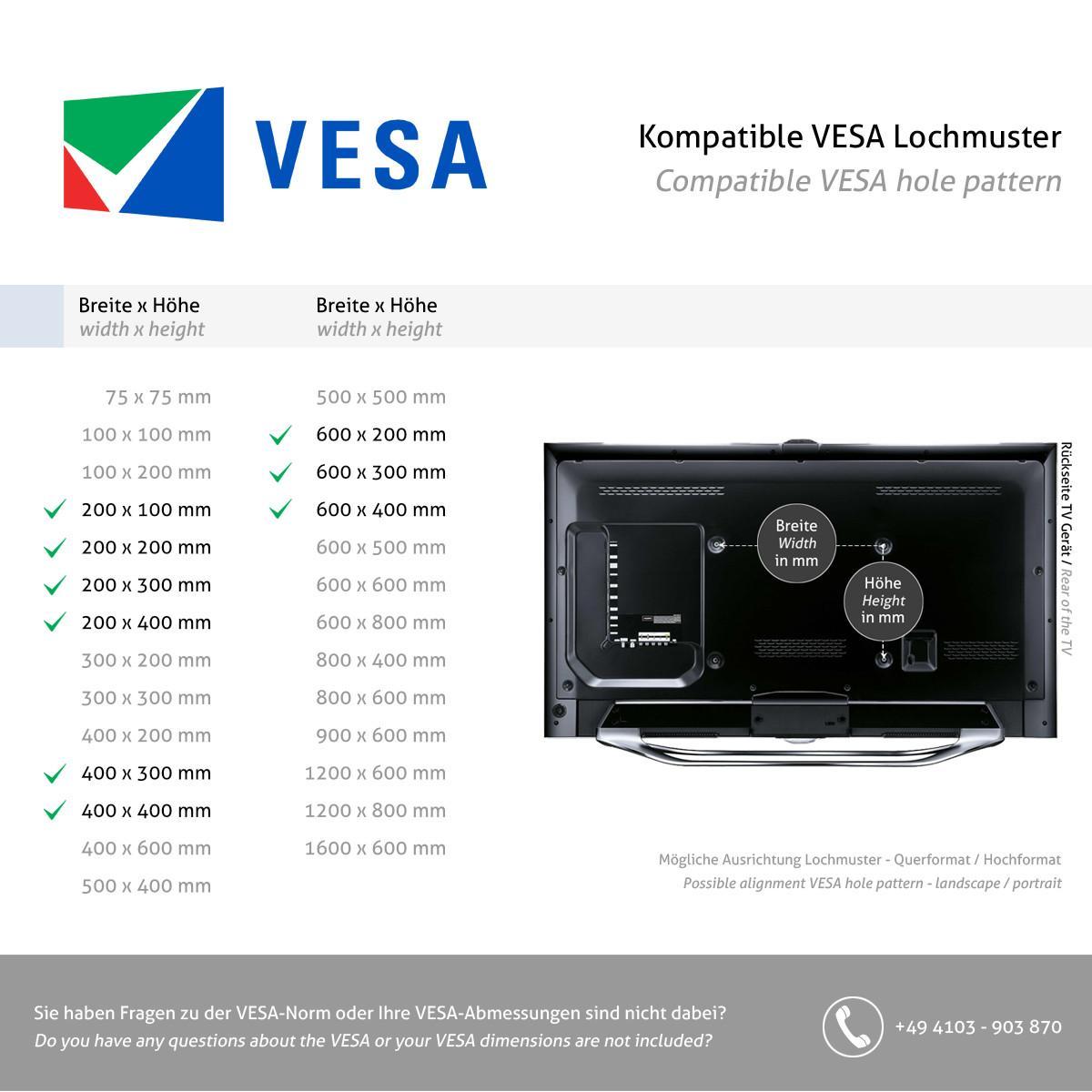Neomounts NS-M1500BLACK mobiler Videokonferenz Ständer bis 65 Zoll, schwarz, VESA
