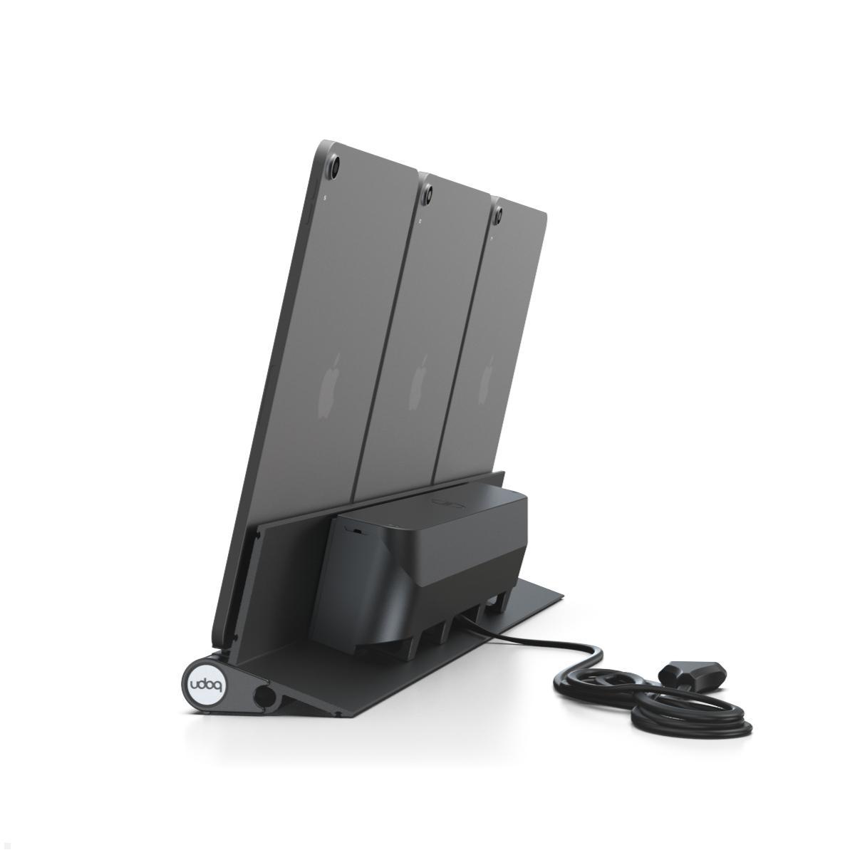 udoq 550 Ladestation für 3 Tablets – Ansicht von vorne