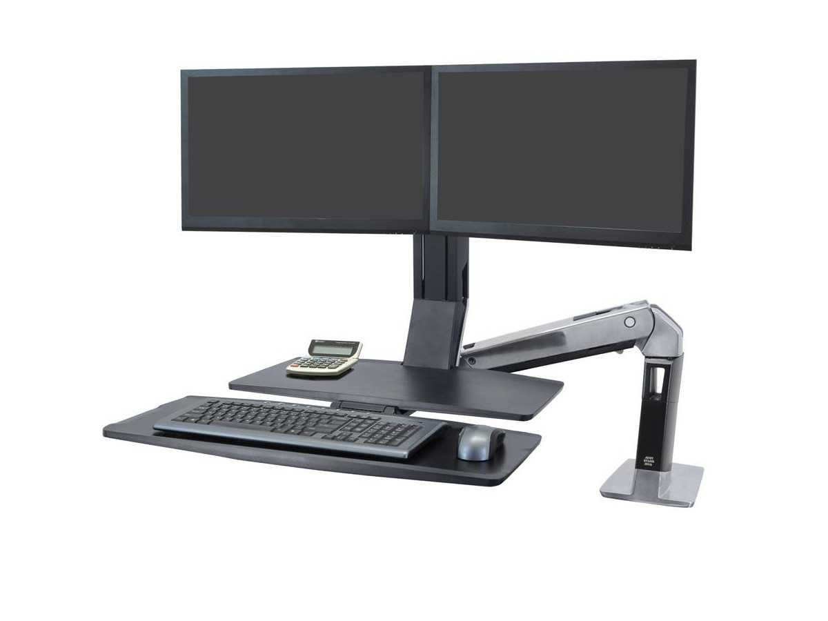 Ergotron WorkFit-A Dual Monitor Tischhalterung mit Arbeitsfläche (24-316-026) Ergotron WorkFit-A Dual Monitor Tischhalterung mit Arbeitsfläche (24-316-026)