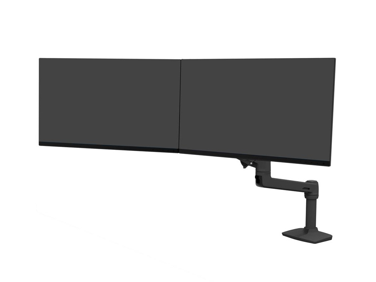Ergotron LX Dual Tisch Monitorhalterung für USM Tisch, schwarz (46-490-225) Ergotron LX Dual Tisch Monitorhalterung für USM Tisch, schwarz (46-490-225)
