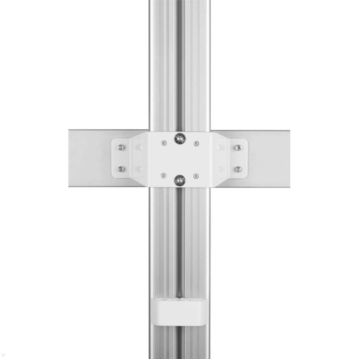 MonLines MTH012 2+2 Monitor Tischhalterung für 4 Monitore, silber Kabelmanagement an der Säule MonLines MTH012 2+2 Monitor Tischhalterung für 4 Monitore, silber Kabelmanagement an der Säule