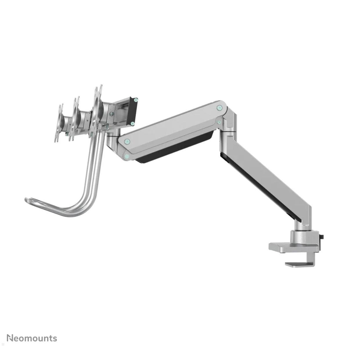 Monitorhalterung für 3 Monitore silber - Neomounts NM-D775DX3SILVER, Seitenansicht Monitorhalterung für 3 Monitore silber - Neomounts NM-D775DX3SILVER, Seitenansicht