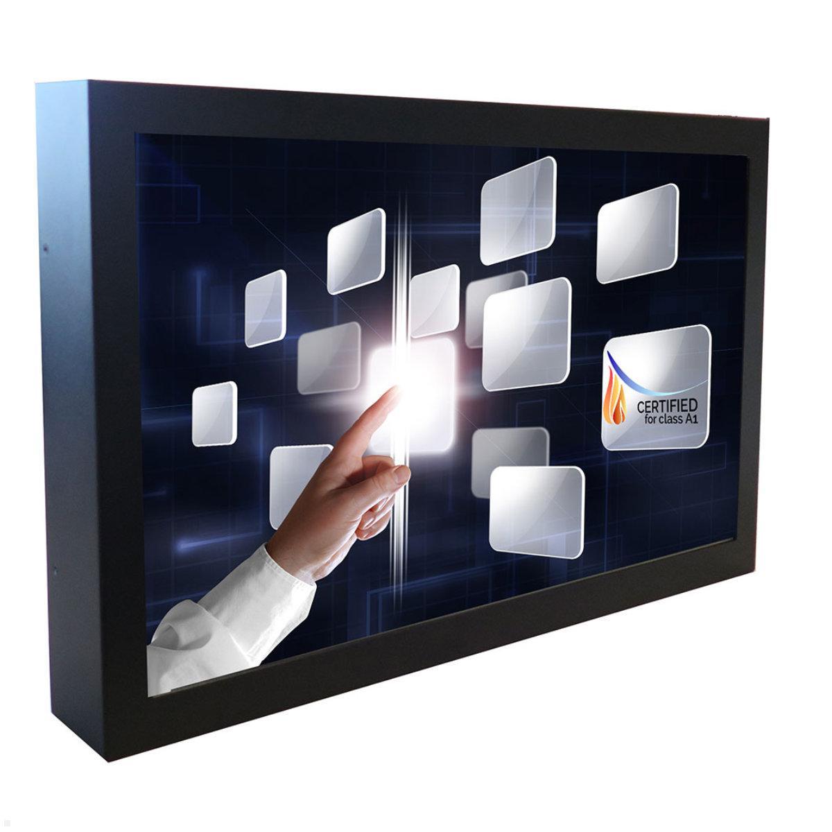 Distec BLO-Line A1 Brandschutz Monitor 54.6 Zoll IoT Blende quer (DS-92-077Q) optional mit Touch Funktion