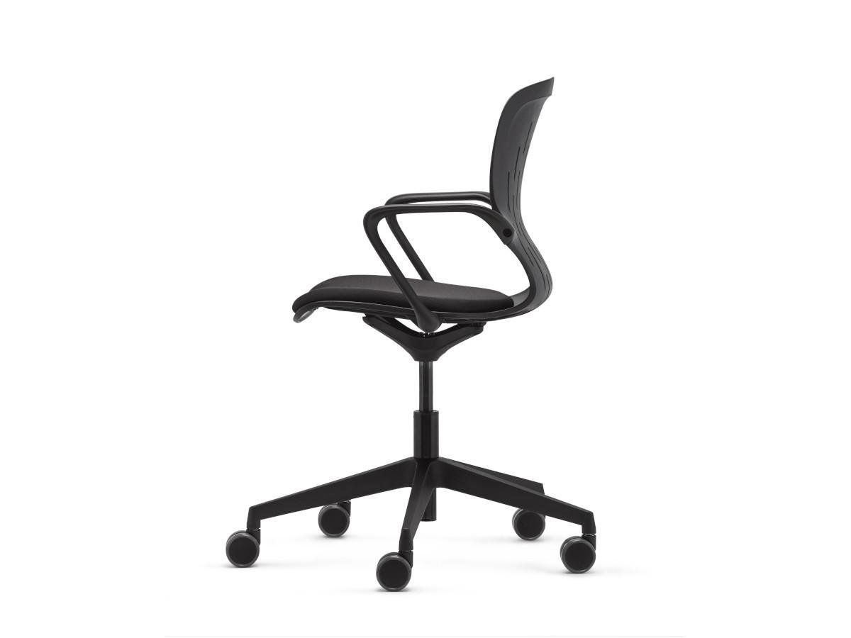 Dauphin to-sync Cowork Bürostuhl / Schreibtischstuhl, schwarz Seitenansicht
