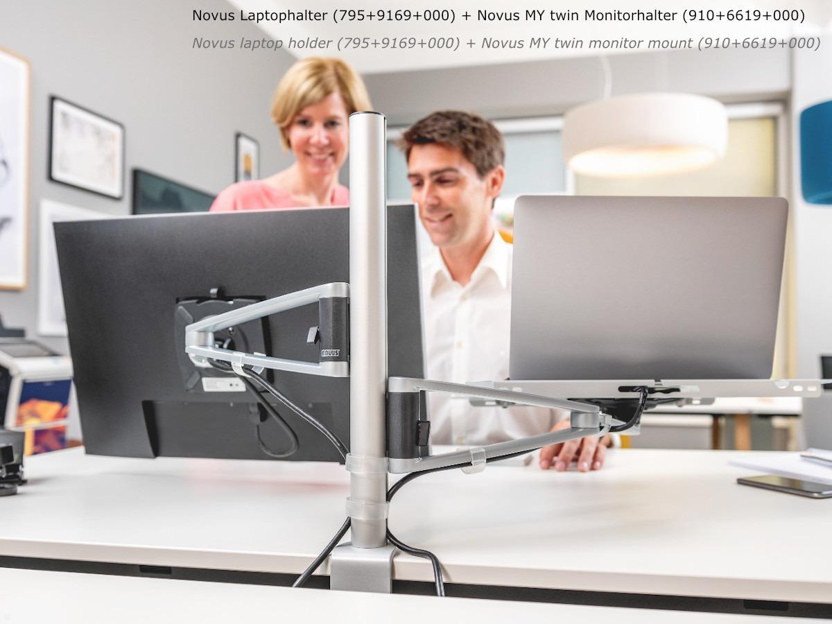 Novus Zubehör Notebookhalter mit Monitorhalter MY twin Novus Zubehör Notebookhalter mit Monitorhalter MY twin