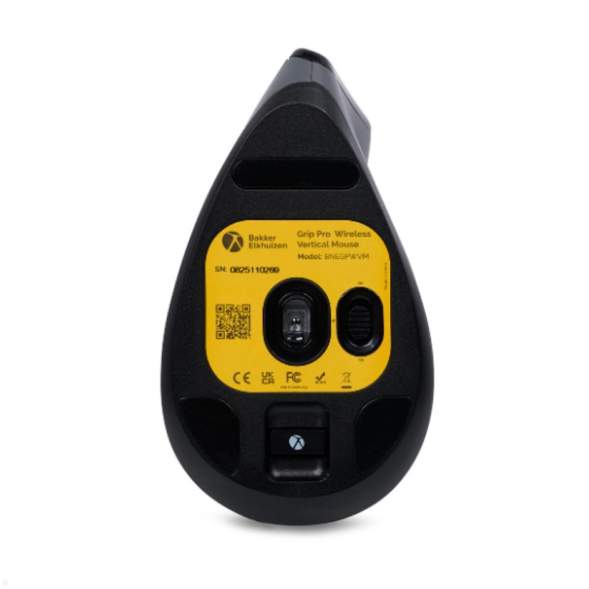 BakkerElkhuizen Ergonomische Maus Grip Pro Wireless Vertical Mouse (BNEGPWVM), Unterseite