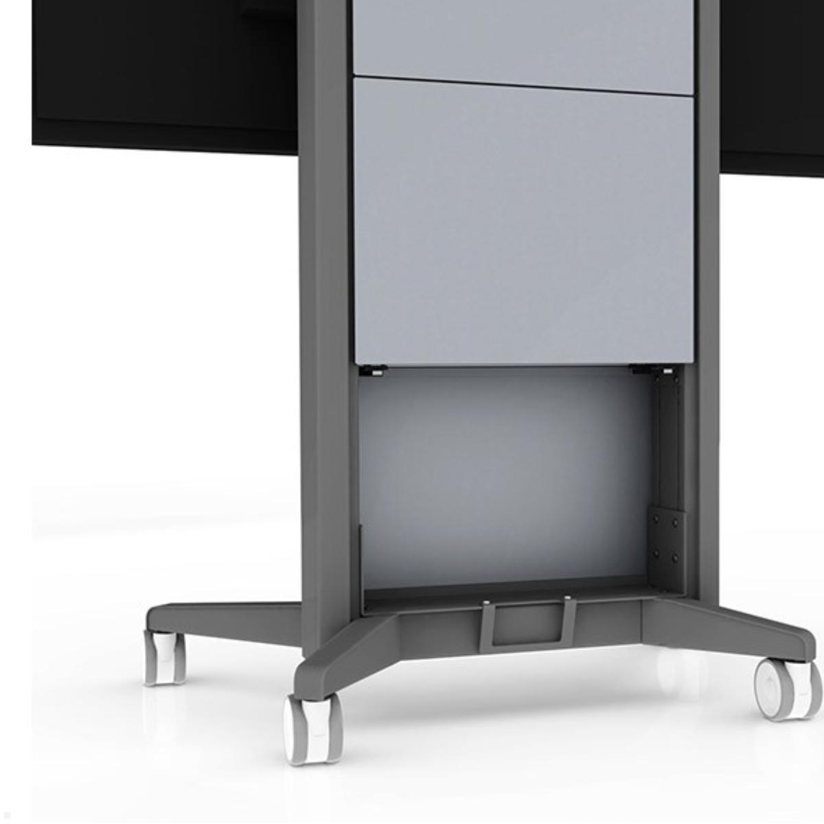 SMS Presence Mobiler Monitorständer bis 84 Zoll / 120 kg / Höhe 1650 mm (C5-31U005-2-A-0) Detail Fach Säule SMS Presence Mobiler Monitorständer bis 84 Zoll / 120 kg / Höhe 1650 mm (C5-31U005-2-A-0) Detail Fach Säule