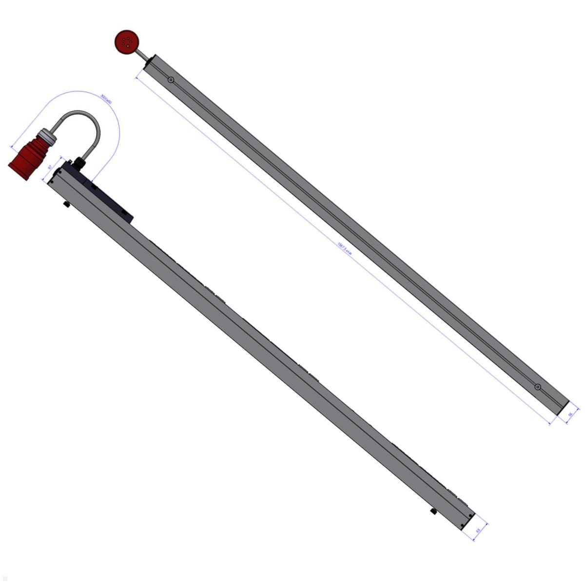 Bachmann BN PRO Metered RCM – 16A Rack PDU mit 24xC13 / 6xC19 & Display, 3,0m CEE 16A/5p (BM0015591) Detail