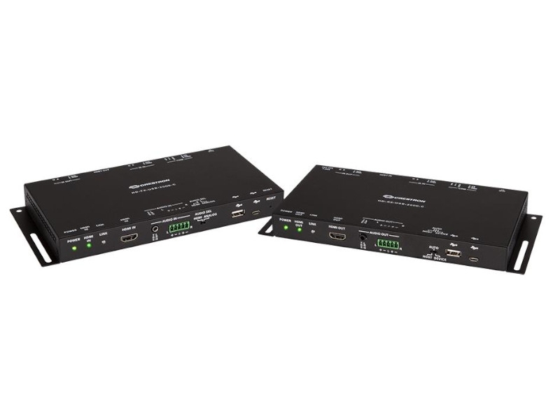 Crestron HDMI 4K/60 und USB-Übertragung über CAT/HDBaseT Sender und EMpfaänger