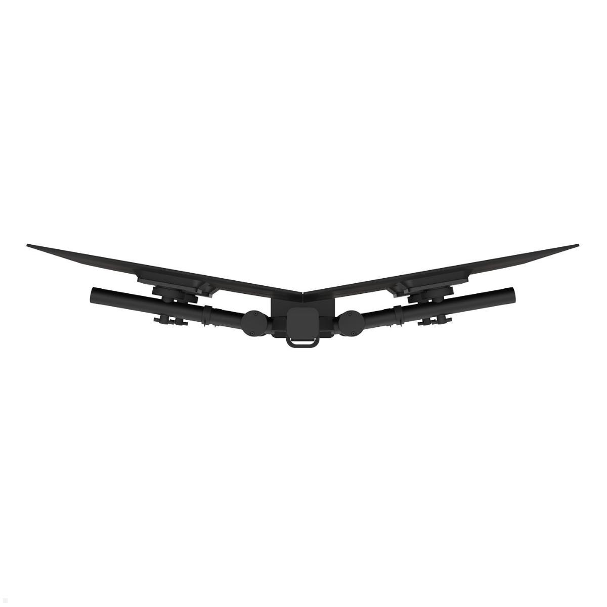 Dataflex Viewgo modular Monitorhalterung für 4 Monitore bis 32 Zoll, Ansicht von oben