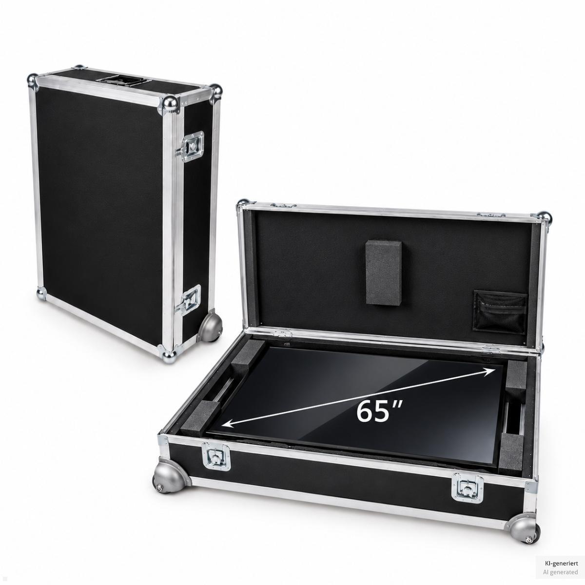 MonLines MTK065B Display Transportkoffer 65 Zoll, Monitor Flightcase schwarz