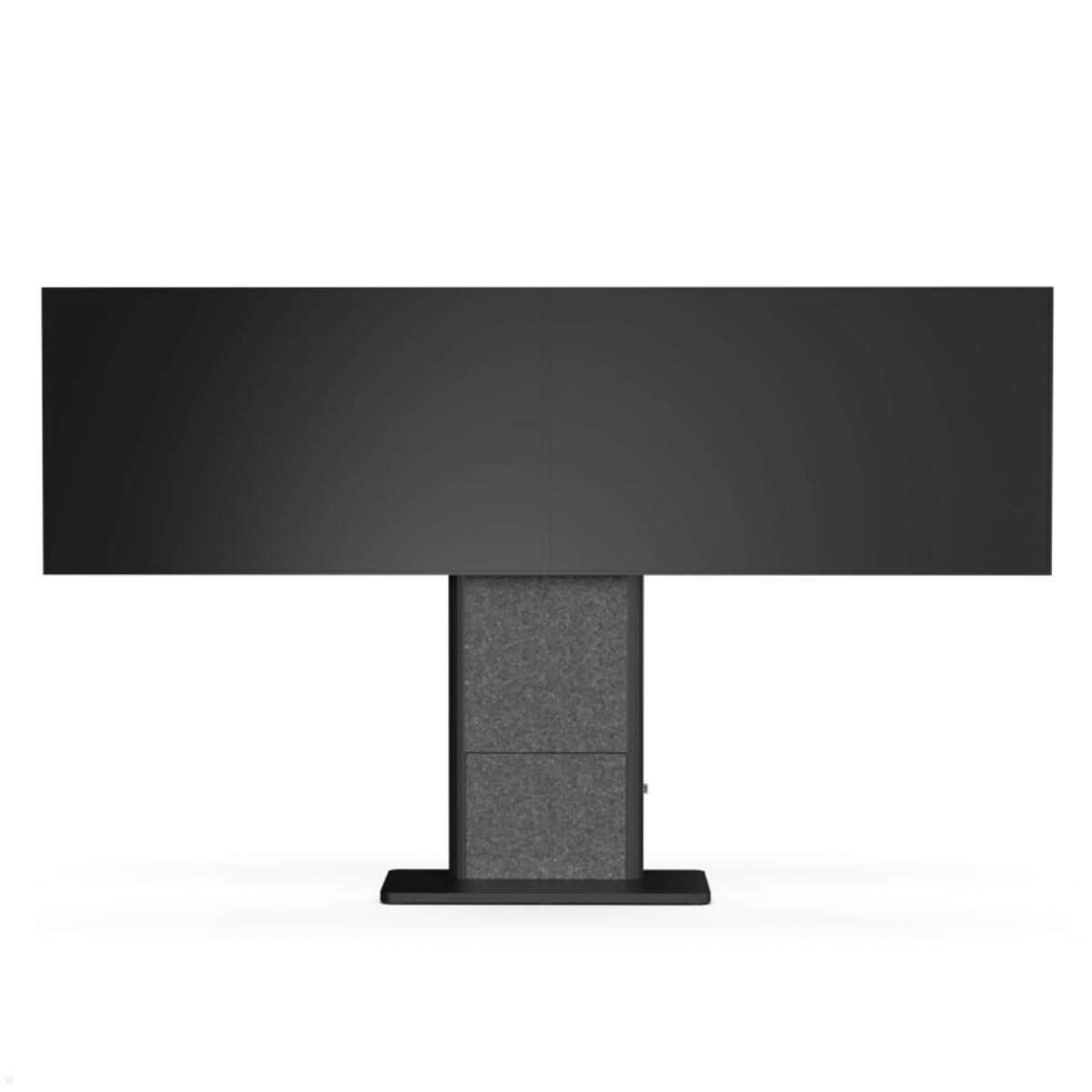 SMS EVER620 Dual-Monitorständer bis 86 Zoll, Darstellung mit Bildschirm