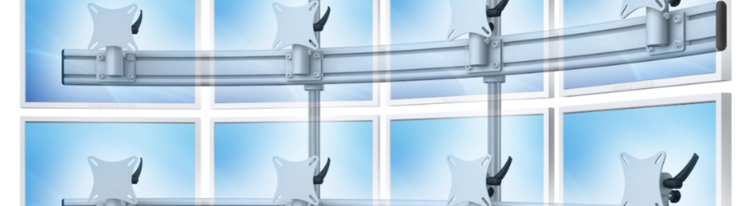 Deckenhalterung für 8 Monitore 10-36 Zoll, Monitorhalterung Deckenhalterung für 8 Monitore 10-36 Zoll, Monitorhalterung